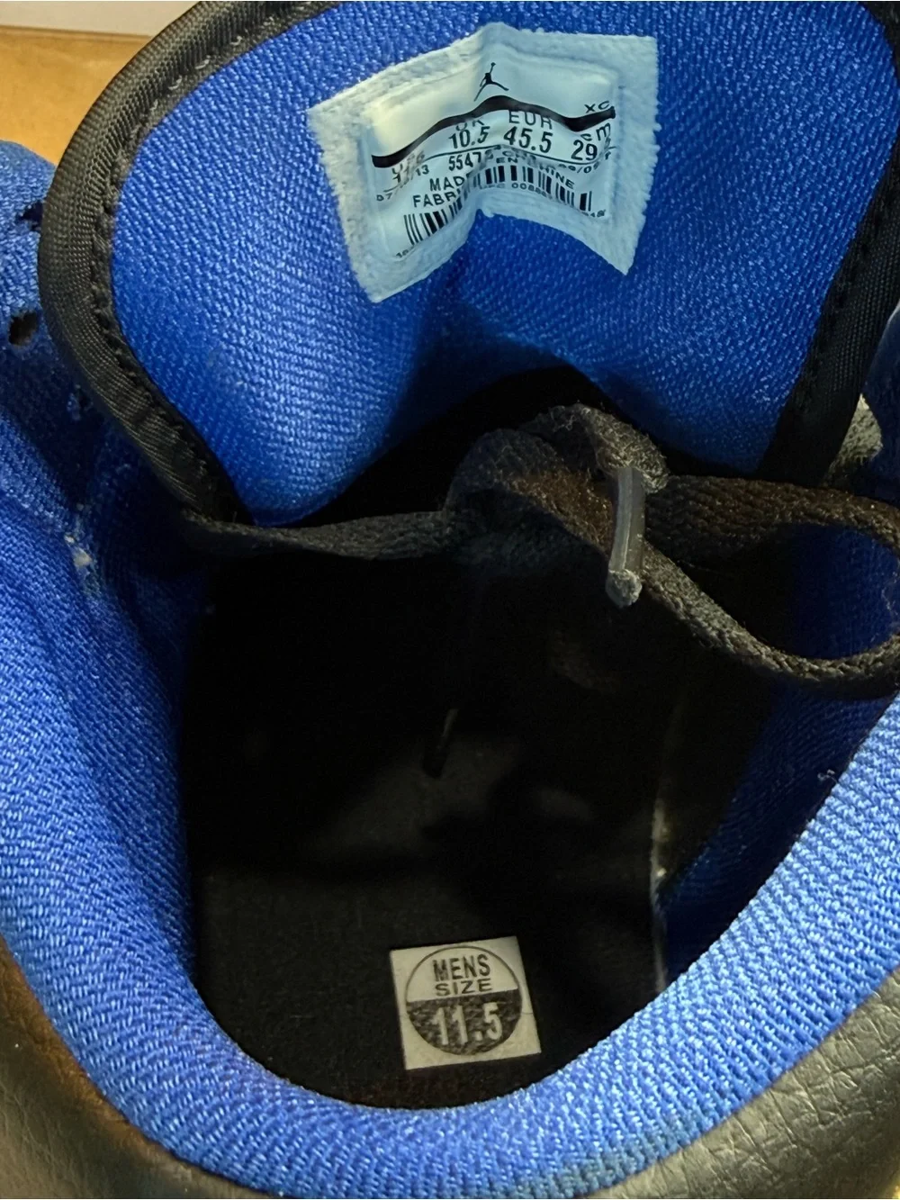 Jordan Low-Top Sneakers Black Blue